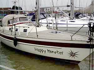 Happy Monster op een sombere regenachtige zaterdagmiddag