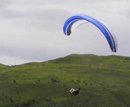 Para-glider bij Wanaka