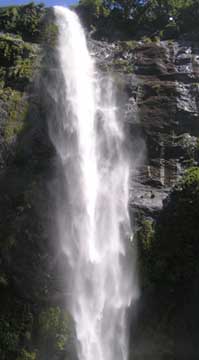 Waterfall near Milford Sound